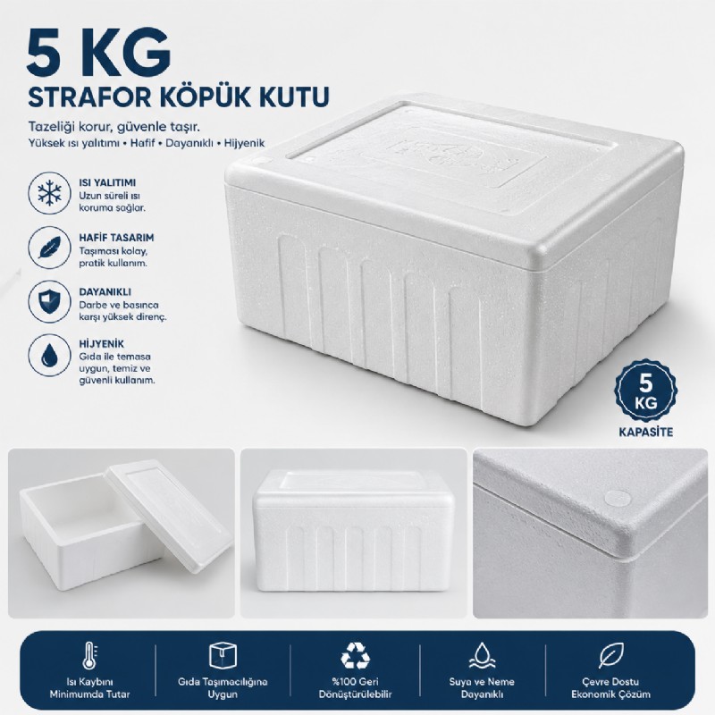 5 kg Strafor Köpük Kutu (B5)
