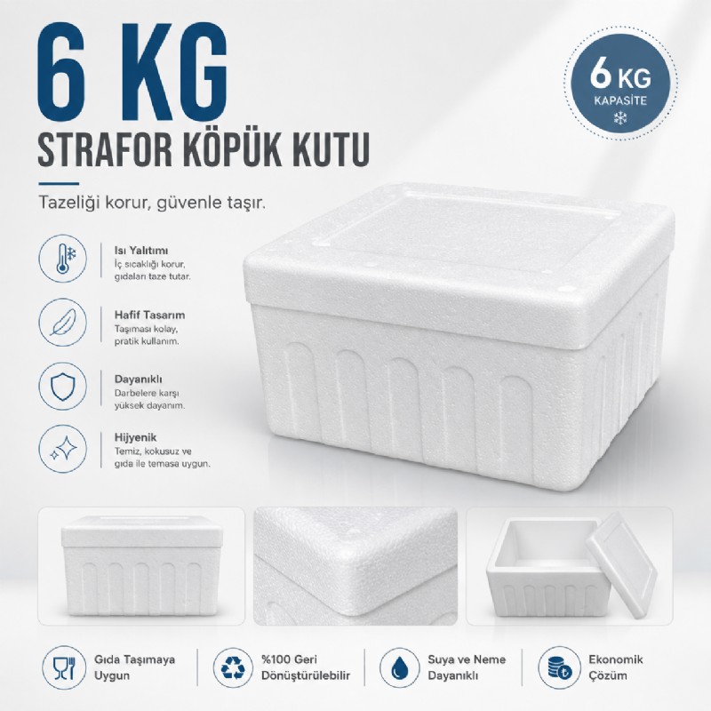 6 Kg Strafor Köpük Kutu (B6)